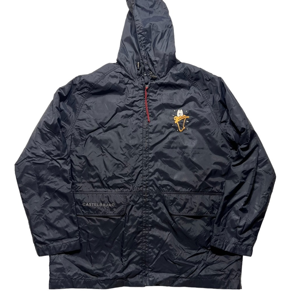 Jean Charles De Castelbajac vintage windbreaker Daffy Duck men size 52 80s black